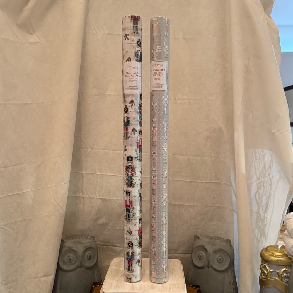 Lady Jayne Nutcracker Heavyweight Glitter Gift Wrap